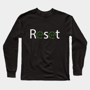 Reset Typographic Artsy Long Sleeve T-Shirt